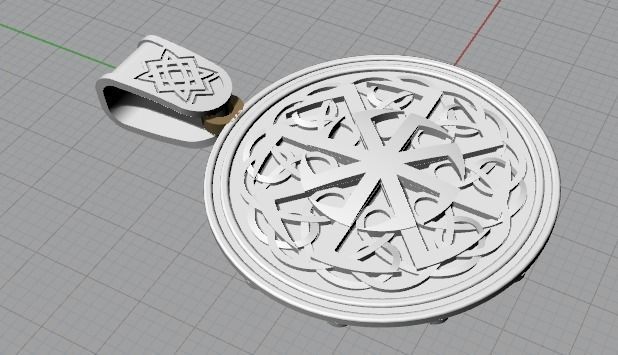 Amulet pendant 3D print model_5