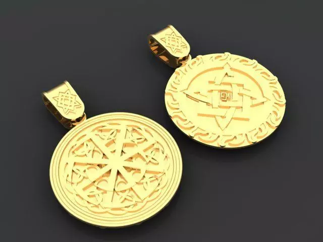 Amulet pendant 3D print model_0