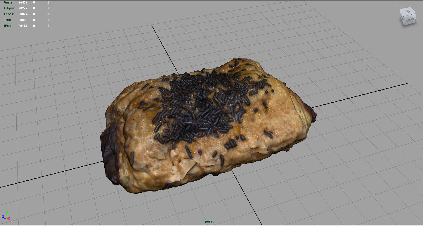 Neapolitan chocolate Low-poly 3D model_2