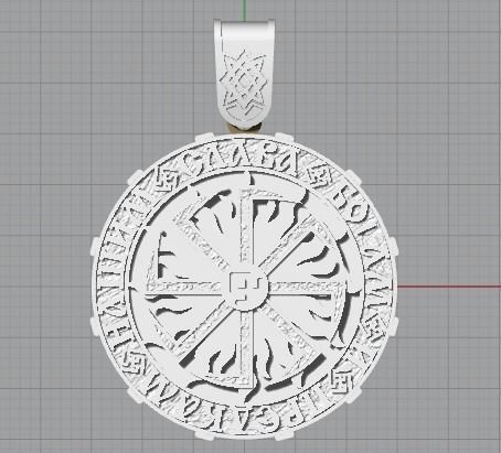 Amulet pendant 3D print model_2