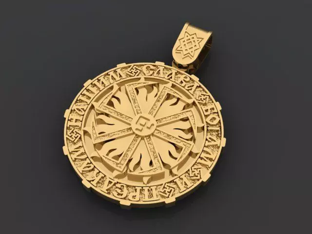 Amulet pendant 3D print model_0