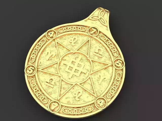 Amulet pendant 3D print model