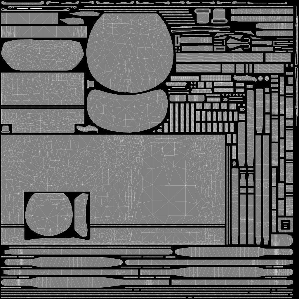 Old Backpack Low-poly 3D model_24