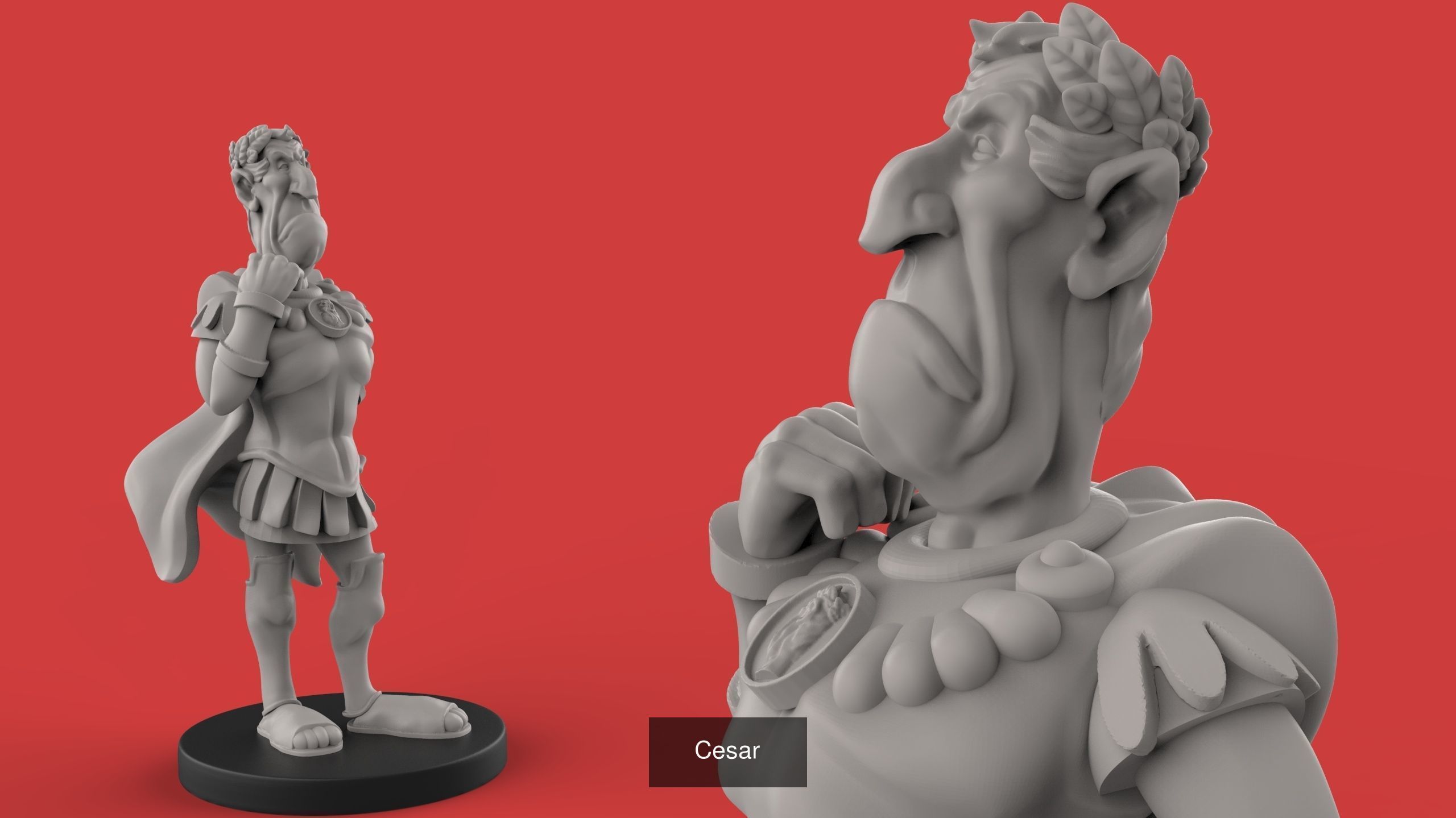 Soldiers Asterix and Obelix 3D Model Collection_4