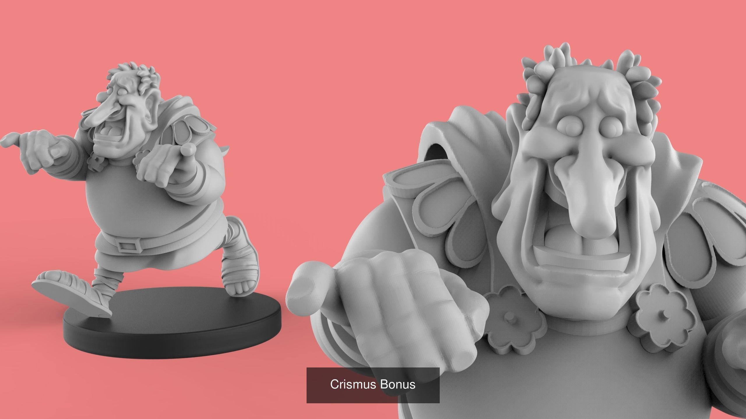 Soldiers Asterix and Obelix 3D Model Collection_1