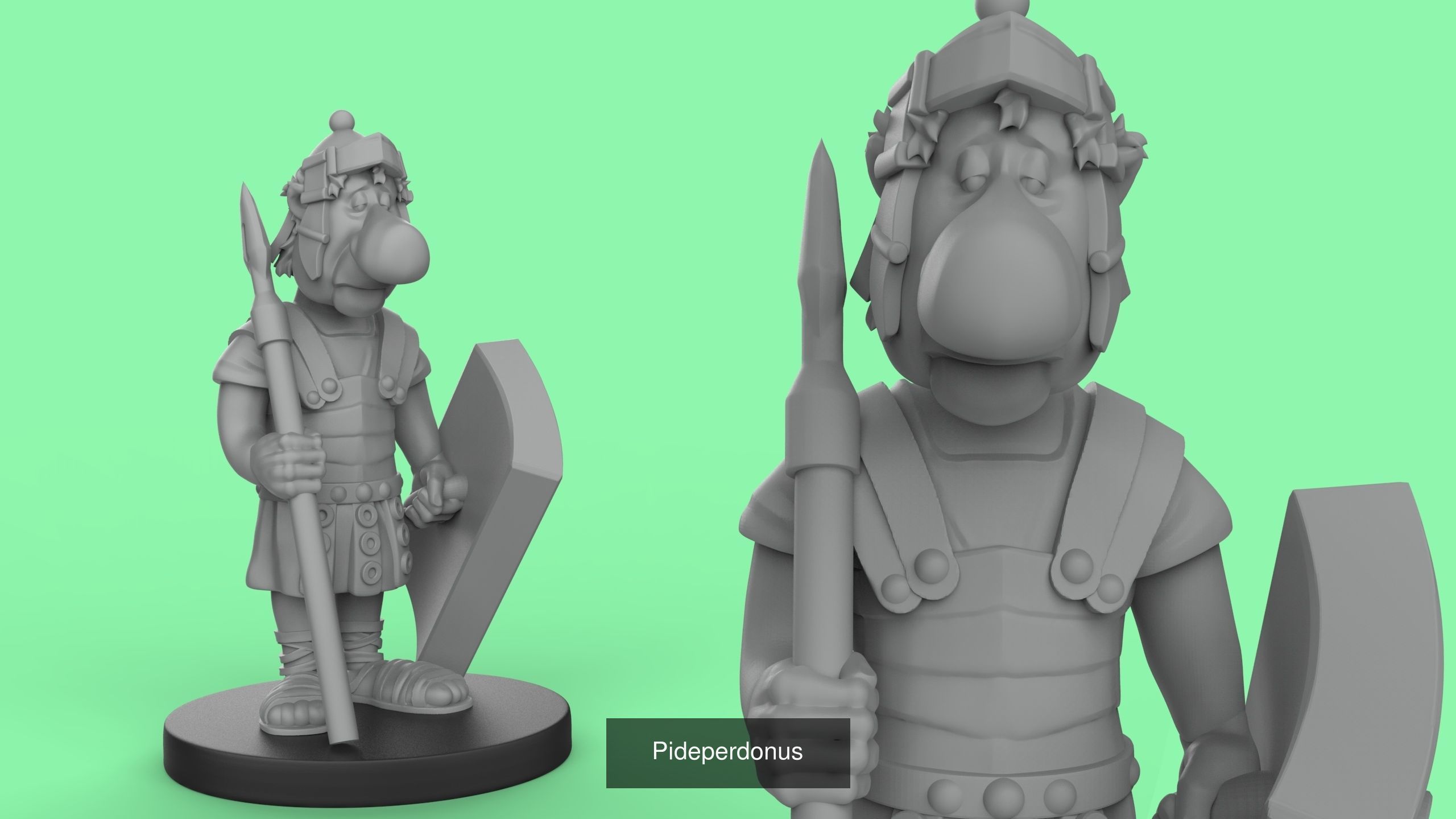 Soldiers Asterix and Obelix 3D Model Collection_2