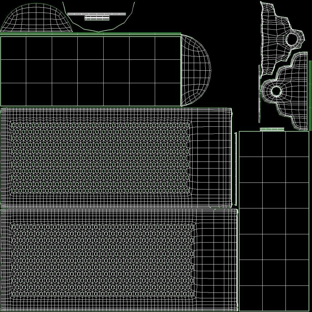 Spice Grater Low-poly 3D model_19
