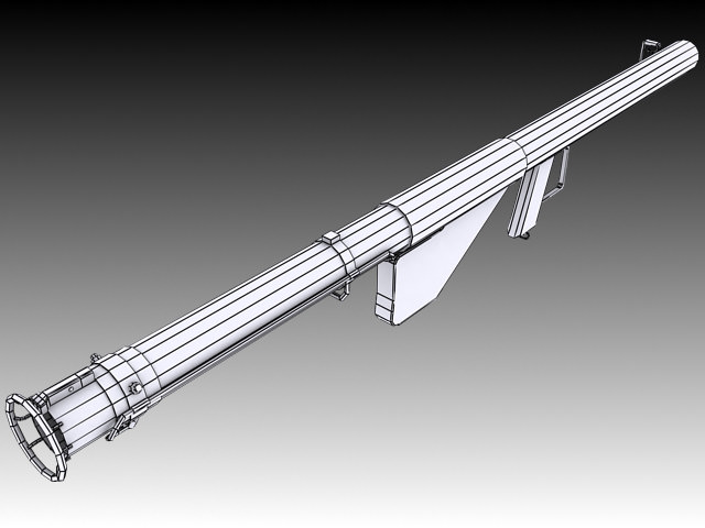 M1A1 Bazooka 3D model_4