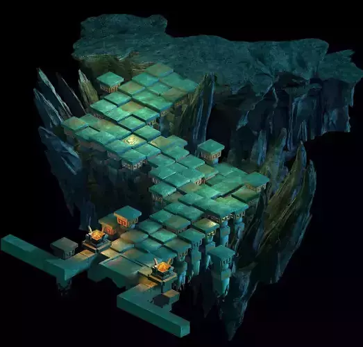 Model - underground palace mysterious soul ladder