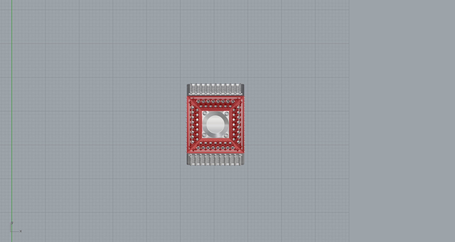 square ring 3D print model_1