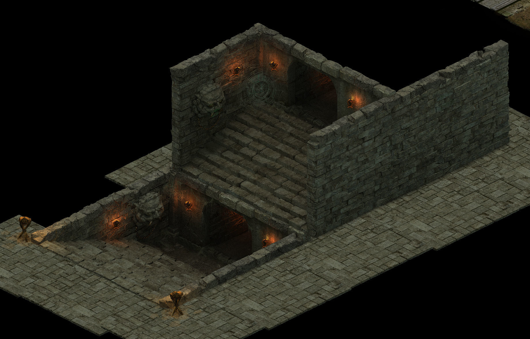 Underground palace - exit 3D model_5