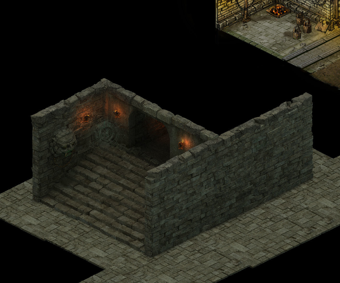 Underground palace - exit 3D model_3