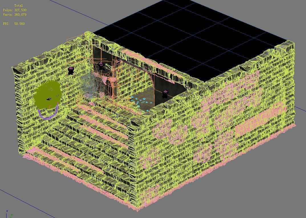 Underground palace - exit 3D model_7