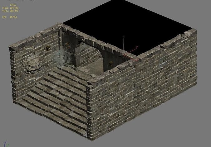 Underground palace - exit 3D model