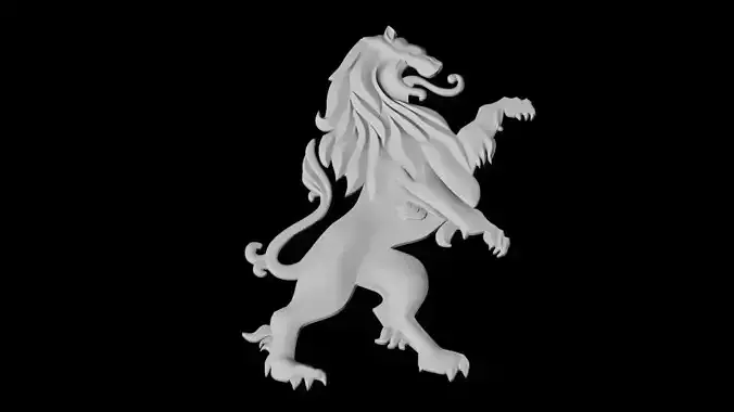 modelado leon heraldico