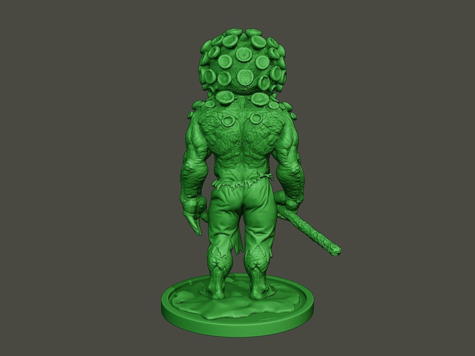 Humanoid virus 0001 3D print model_5