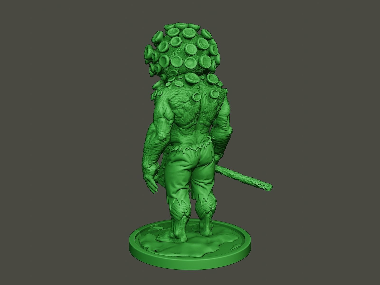 Humanoid virus 0001 3D print model_4