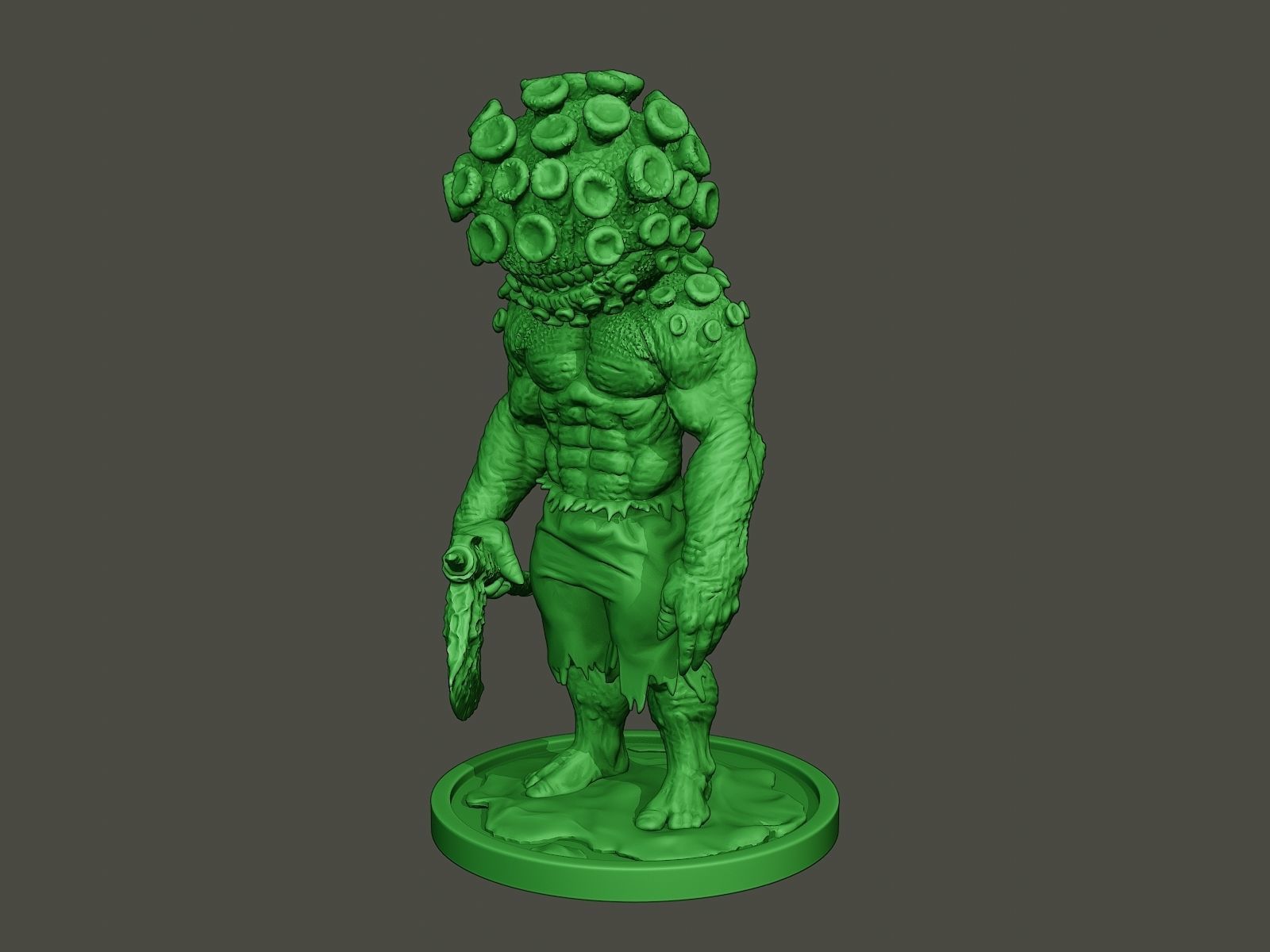 Humanoid virus 0001 3D print model_1