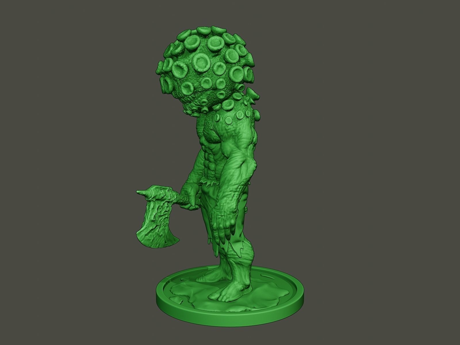 Humanoid virus 0001 3D print model_2