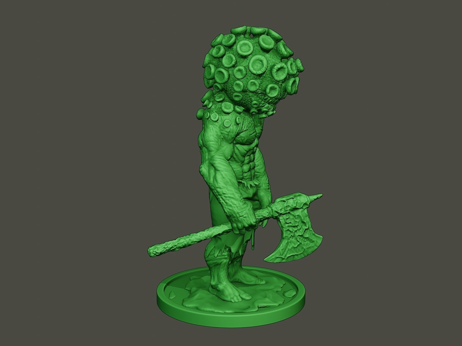 Humanoid virus 0001 3D print model_8