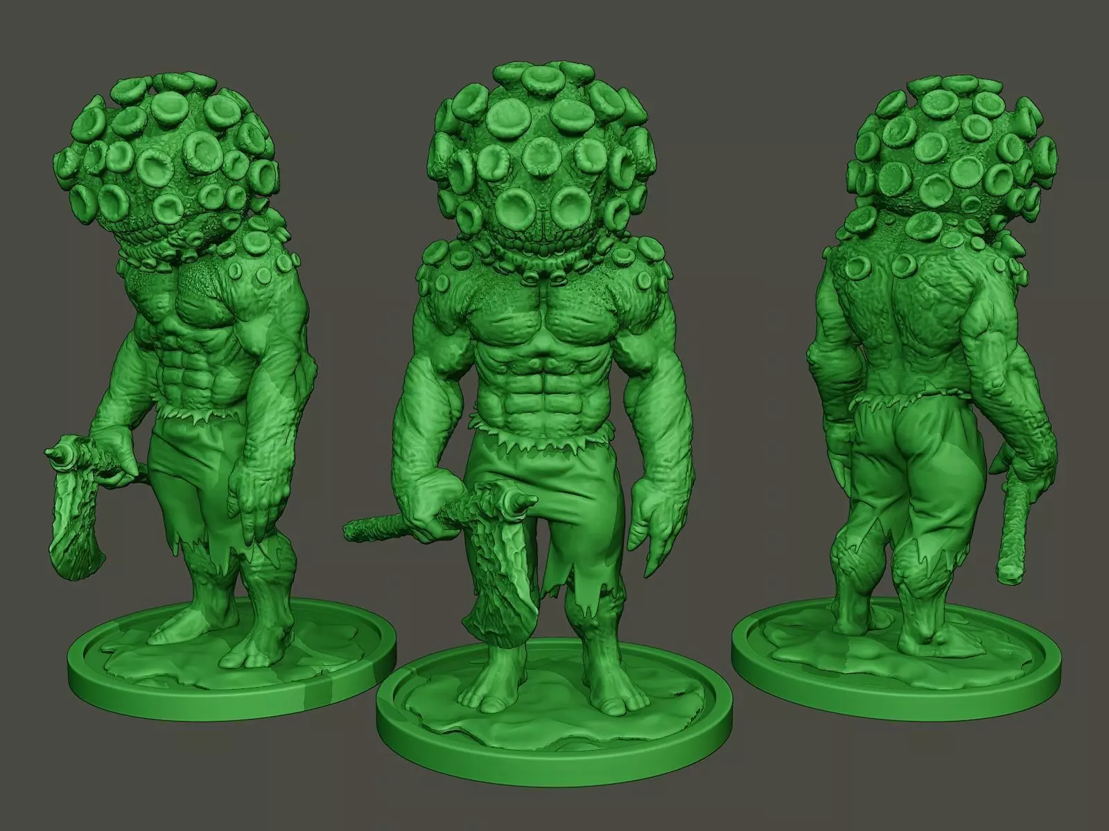 Humanoid virus 0001 3D print model_0