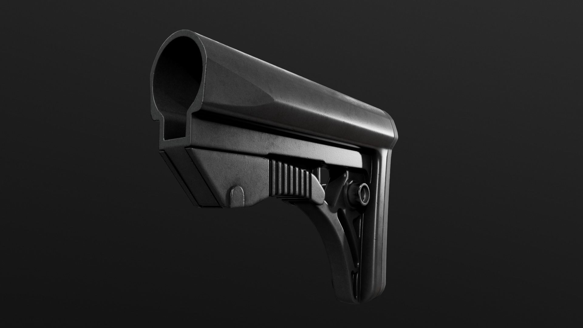 Leapers UTG PRO Model 4 Ops S3 AR15 Collapsible Buttstock Low-poly 3D model_10