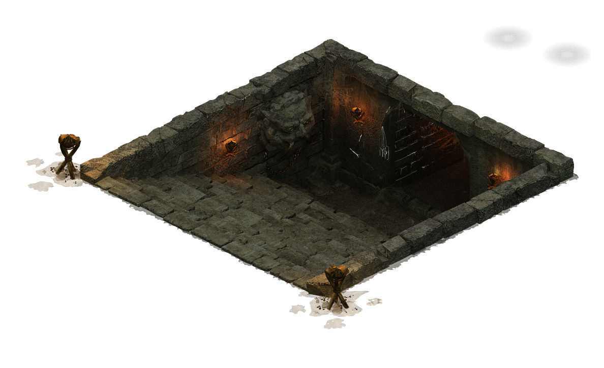 Underground palace - entrance 3D model_1
