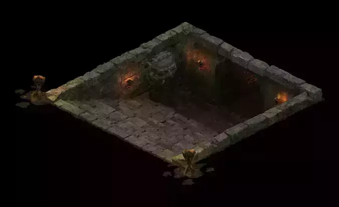 Underground palace - entrance 3D model