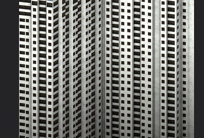 Pacific Park Plaza Low-poly 3D model 6