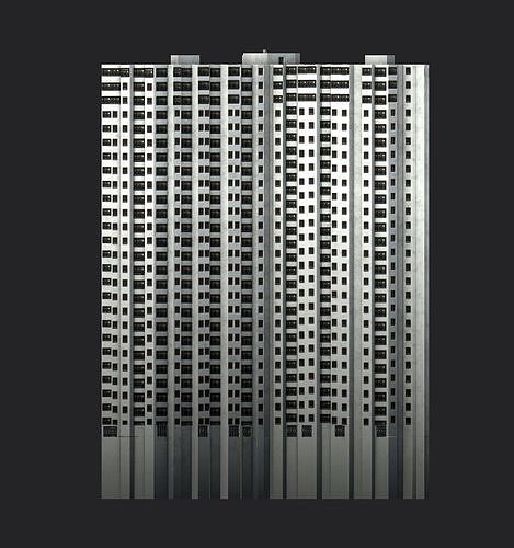Pacific Park Plaza Low-poly 3D model 3