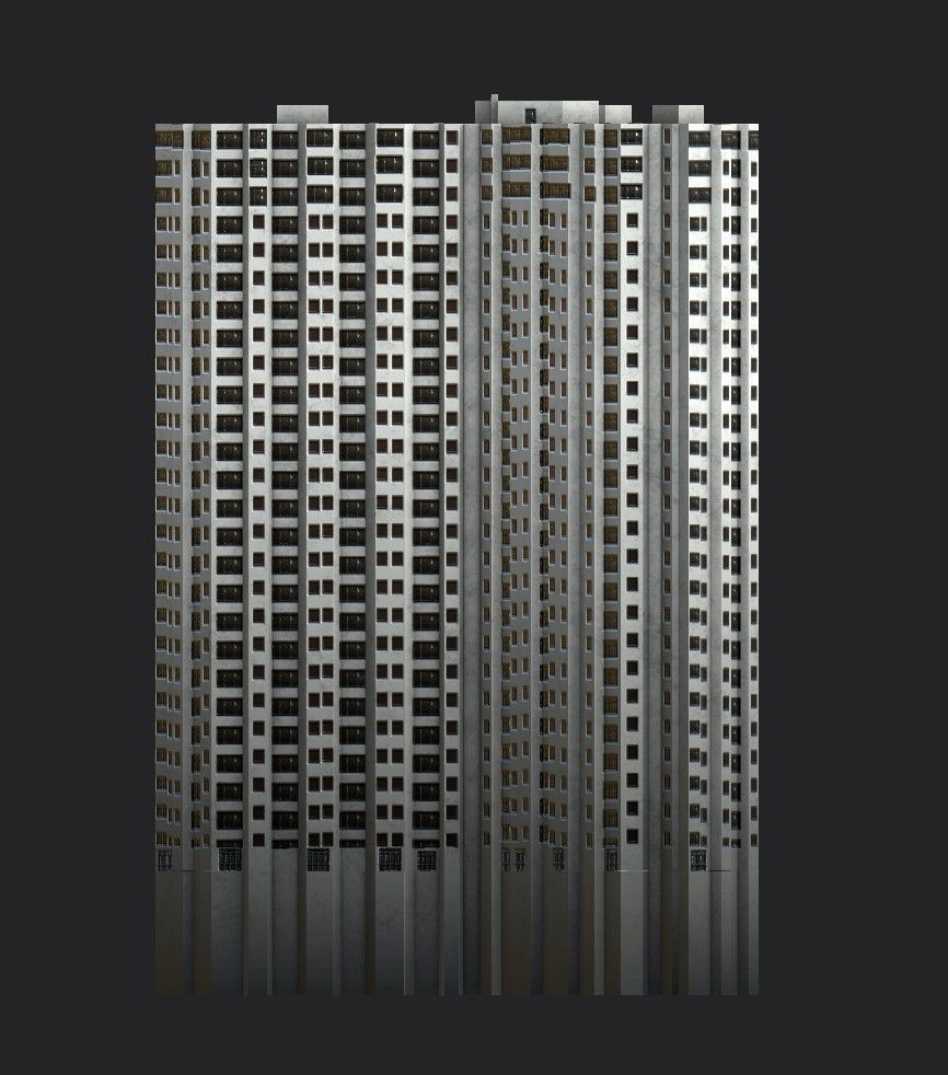 Pacific Park Plaza Low-poly 3D model_3