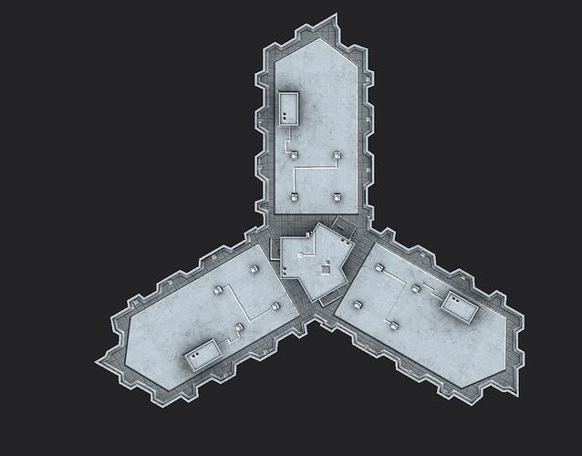 Pacific Park Plaza Low-poly 3D model 4