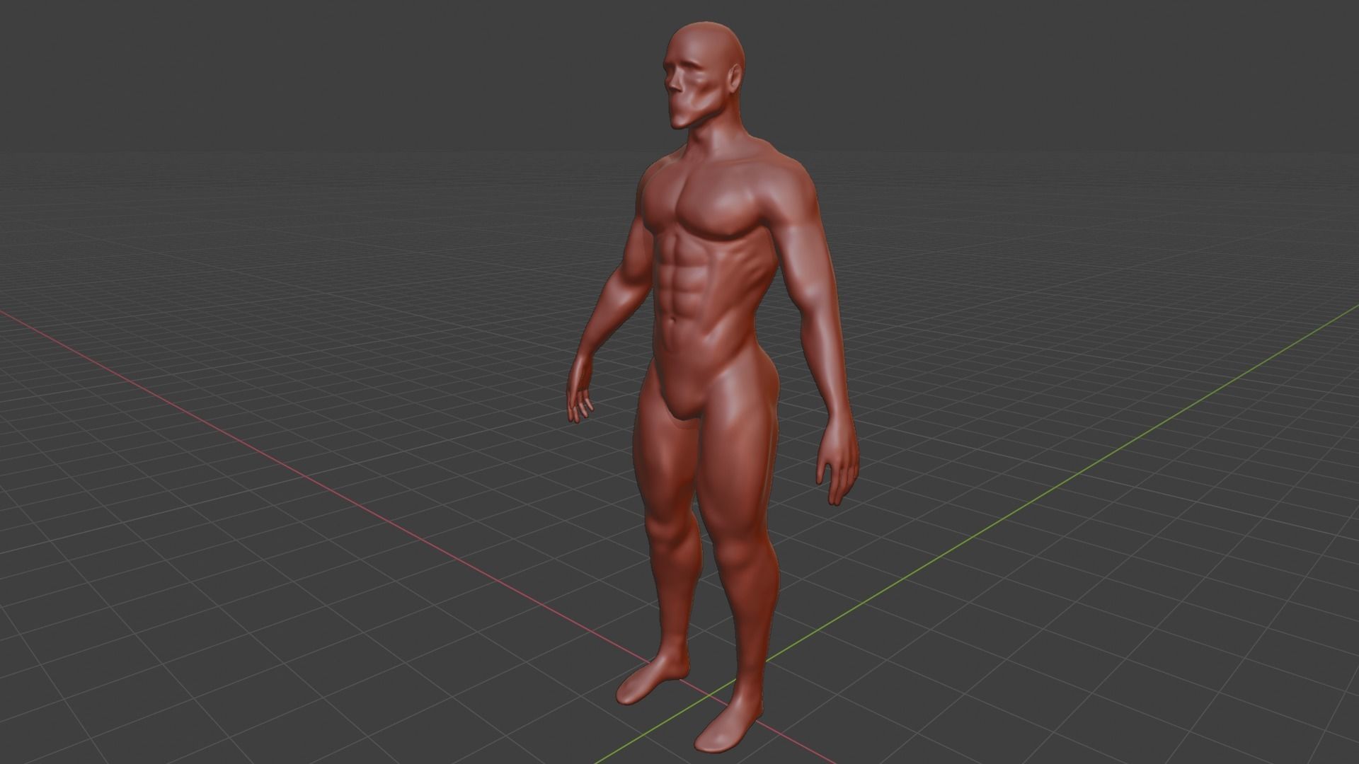 Male Body  3D model_2