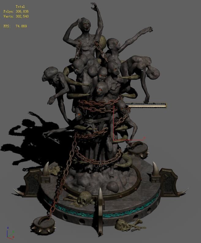 Hell - Ghost Totem 3D model_1