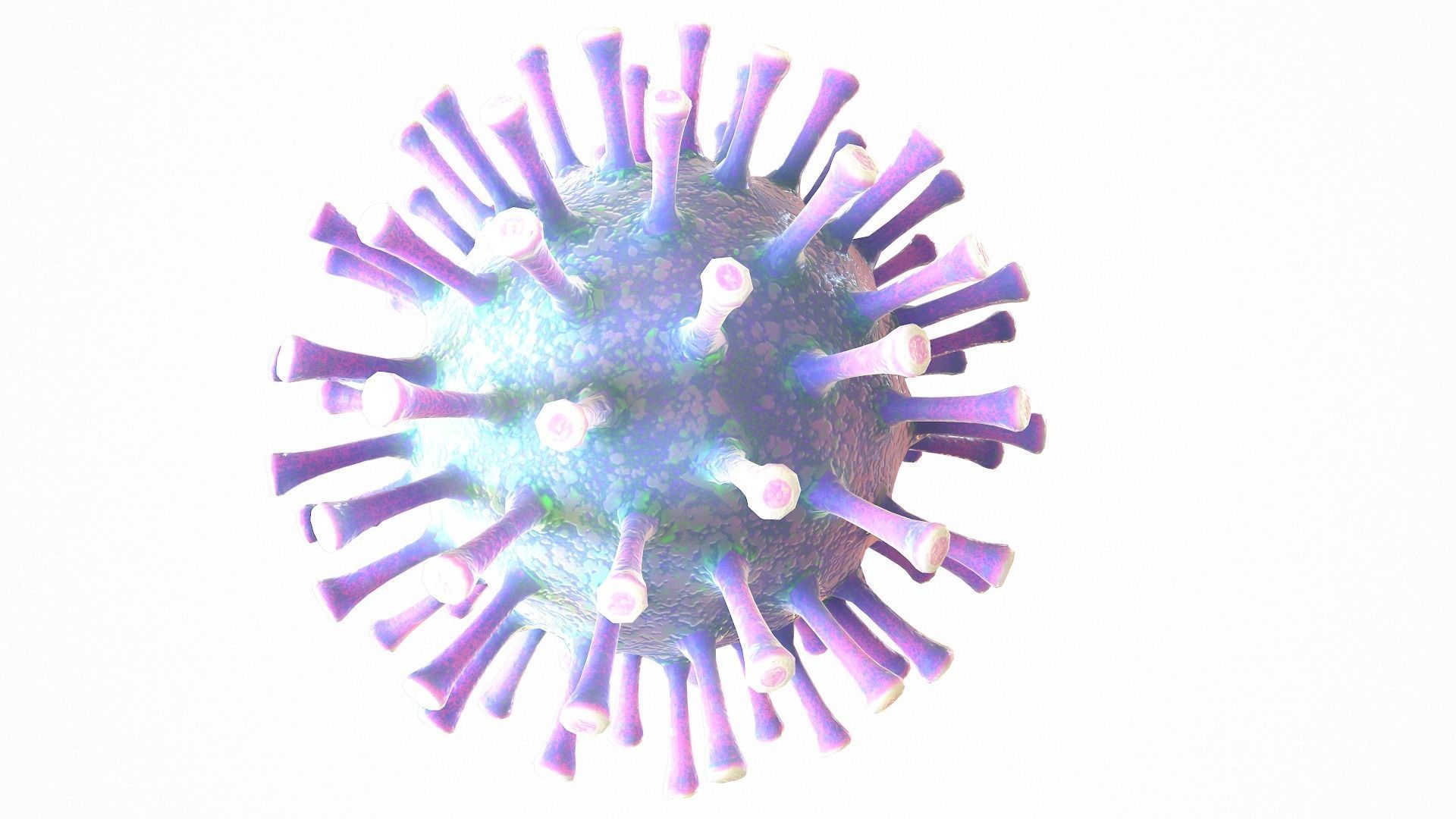 Coronavirus COVID 19 Low-poly 3D model_8