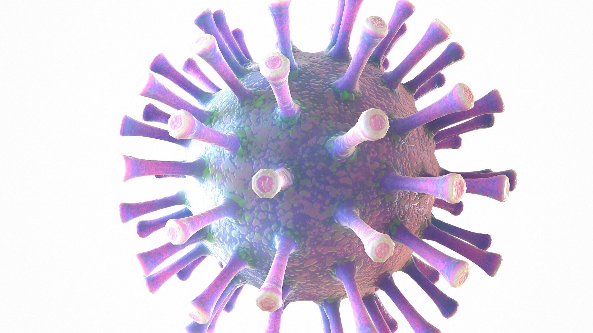 Coronavirus COVID 19 Low-poly 3D model_7