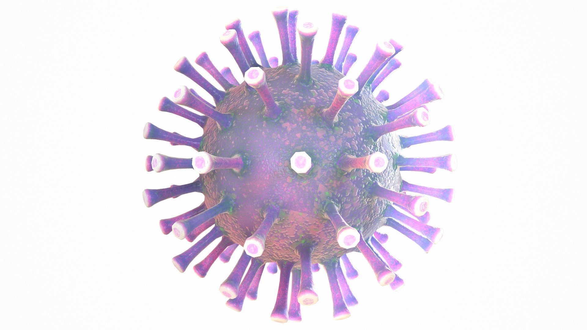 Coronavirus COVID 19 Low-poly 3D model_3