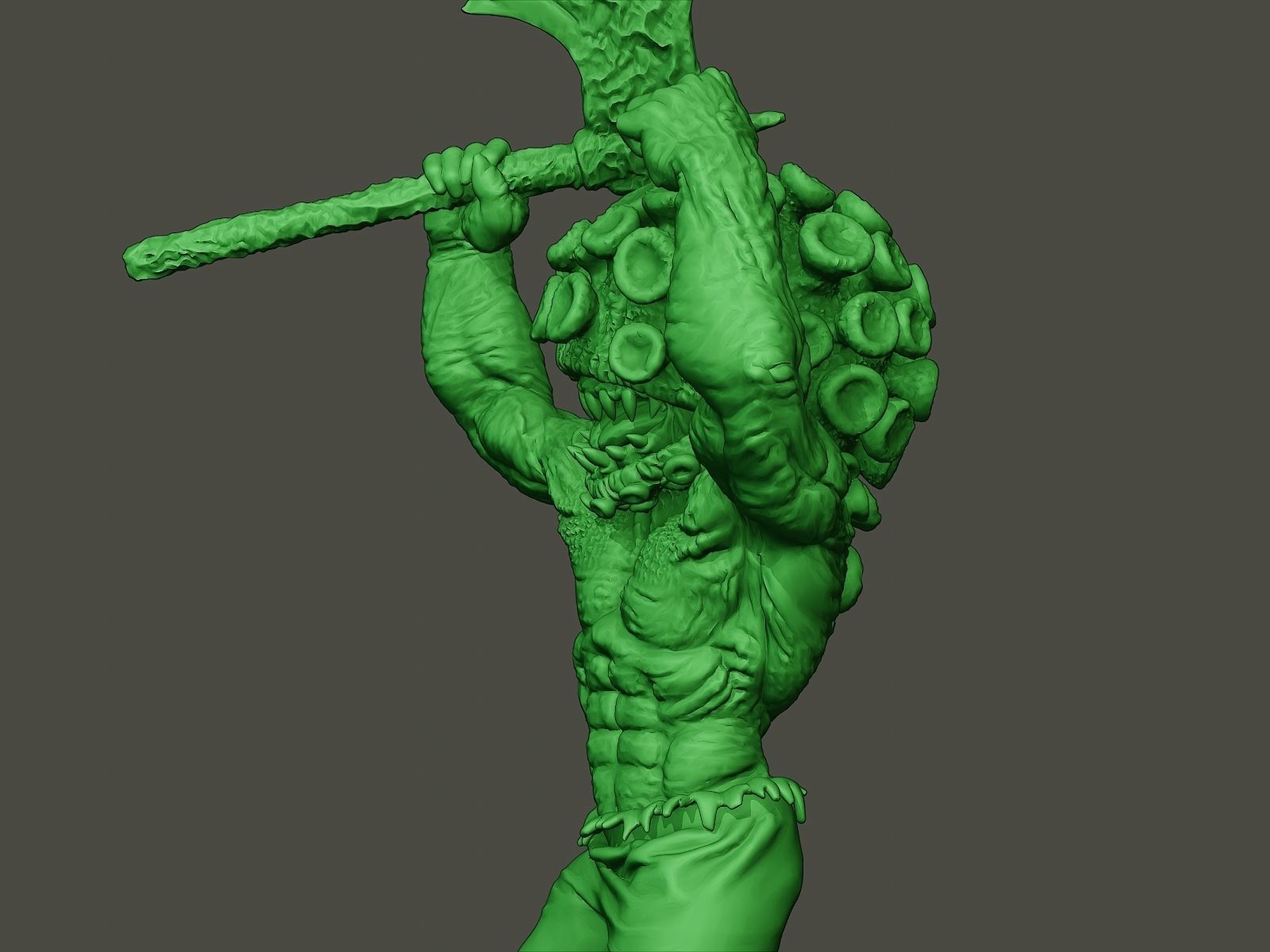 Humanoid virus 0002 3D print model_16