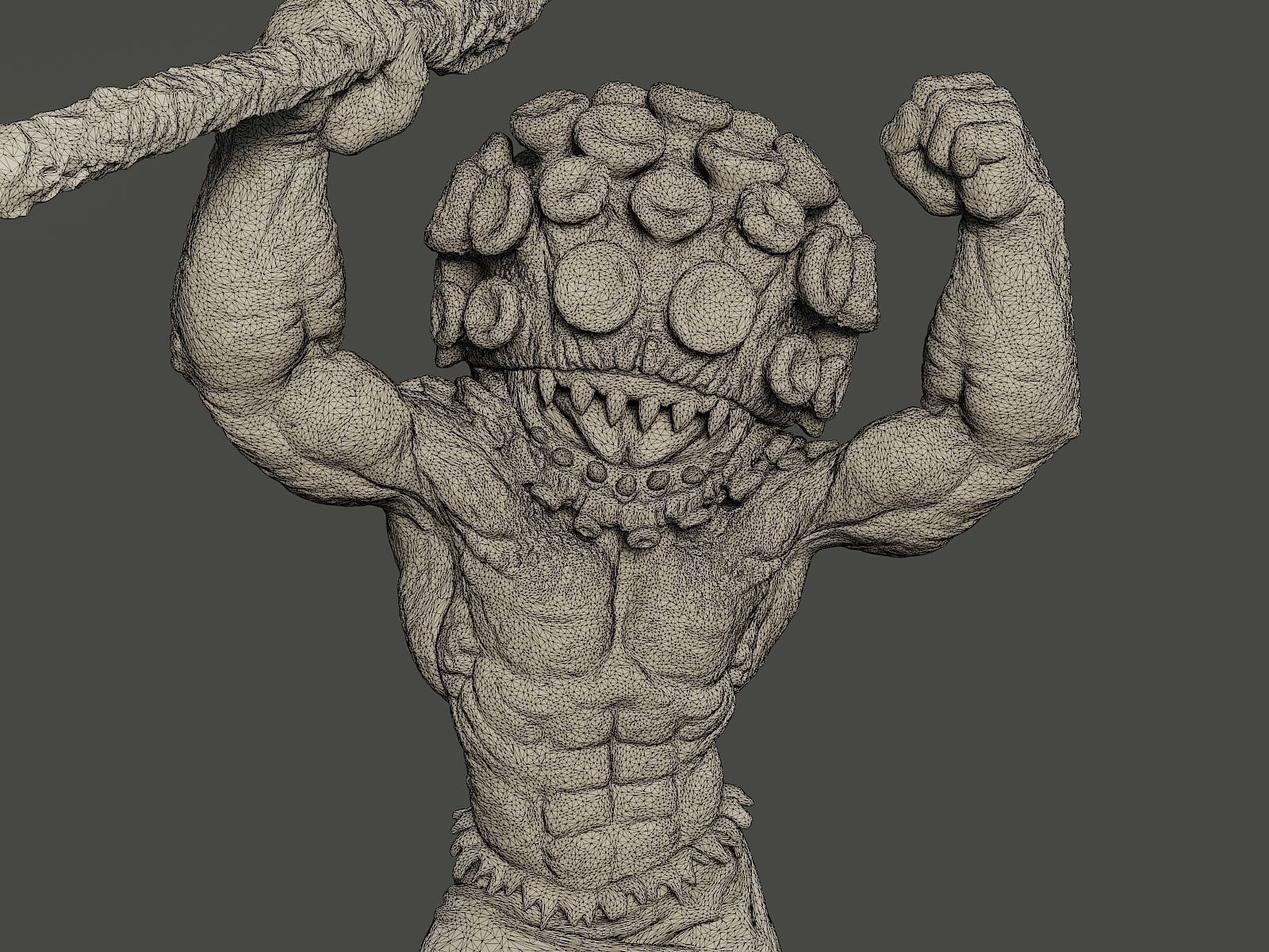 Humanoid virus 0002 3D print model_11