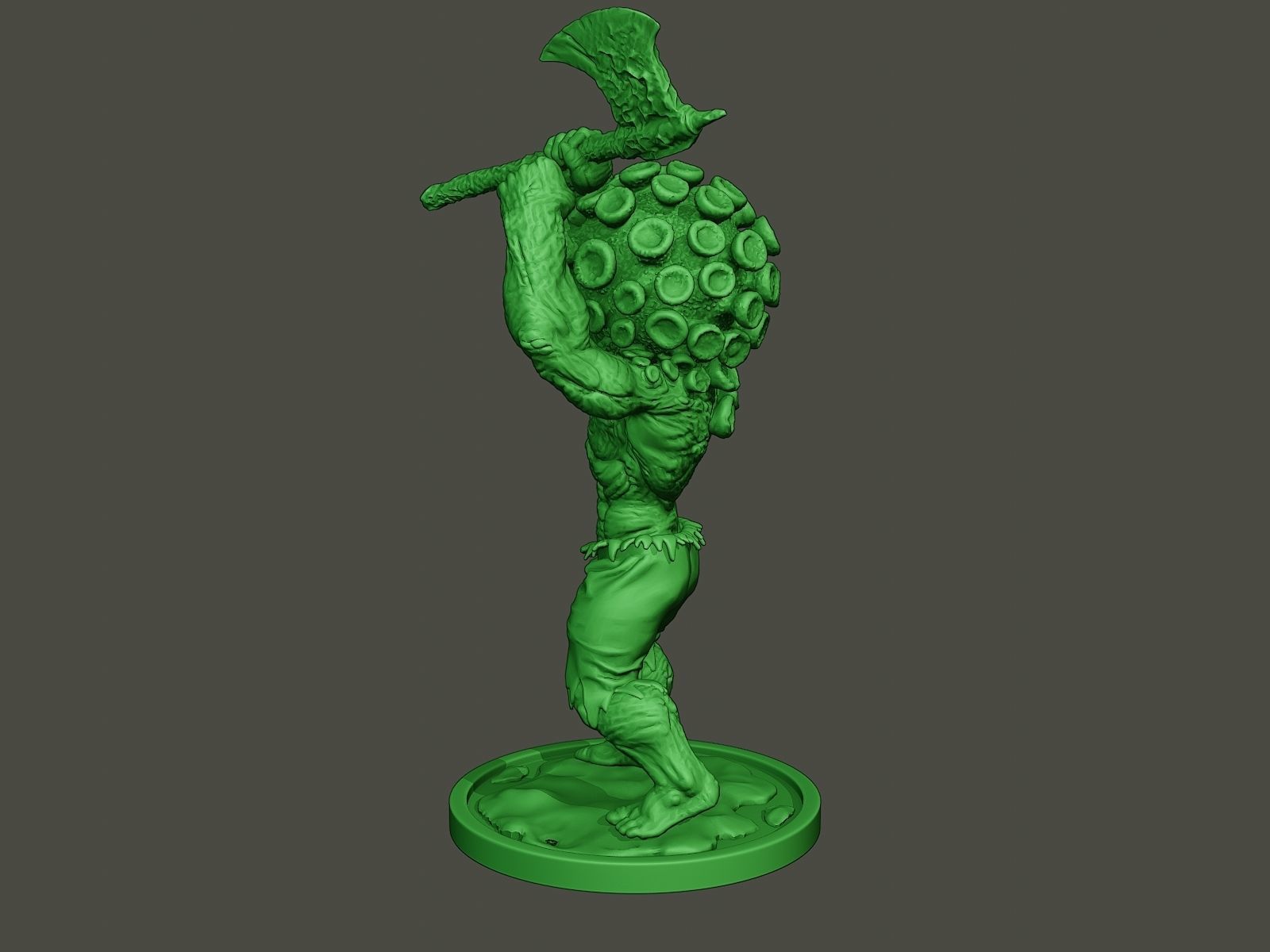 Humanoid virus 0002 3D print model_3