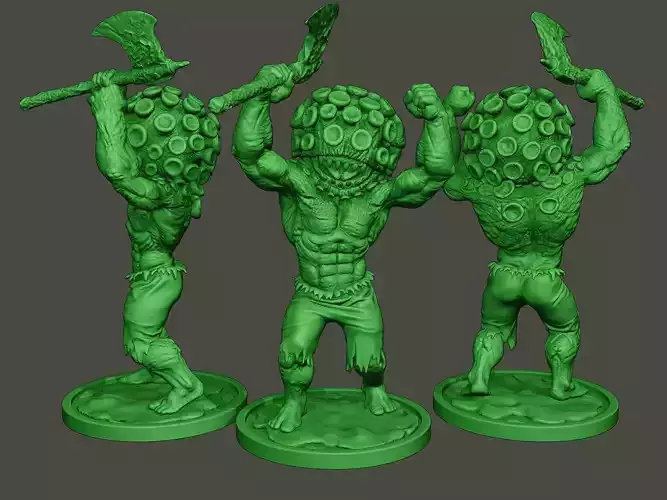 Humanoid virus 0002 3D print model