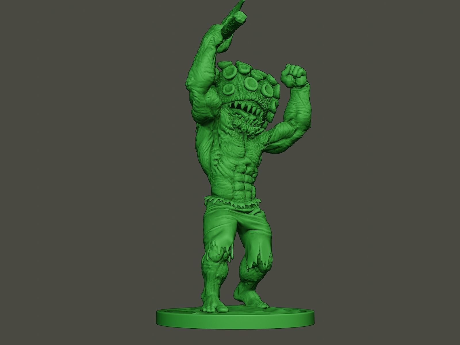 Humanoid virus 0002 3D print model_12