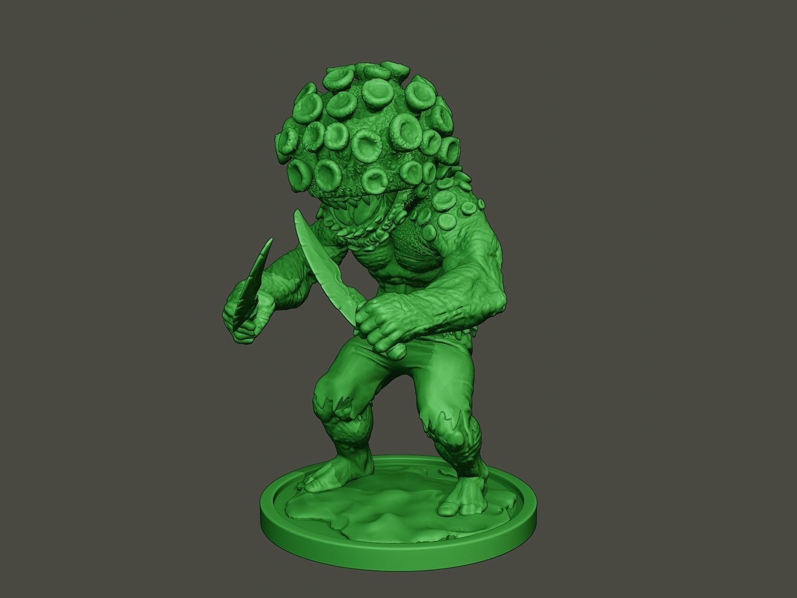 Humanoid virus 0003 3D print model_1