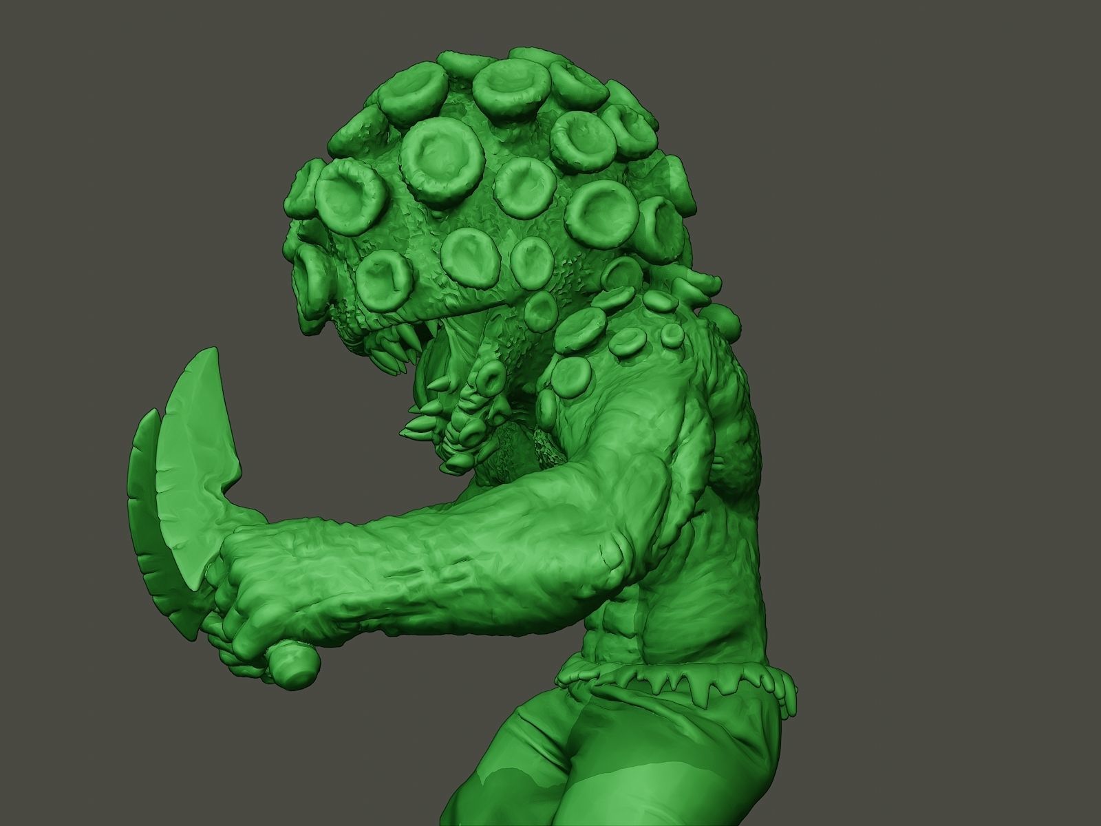 Humanoid virus 0003 3D print model_16