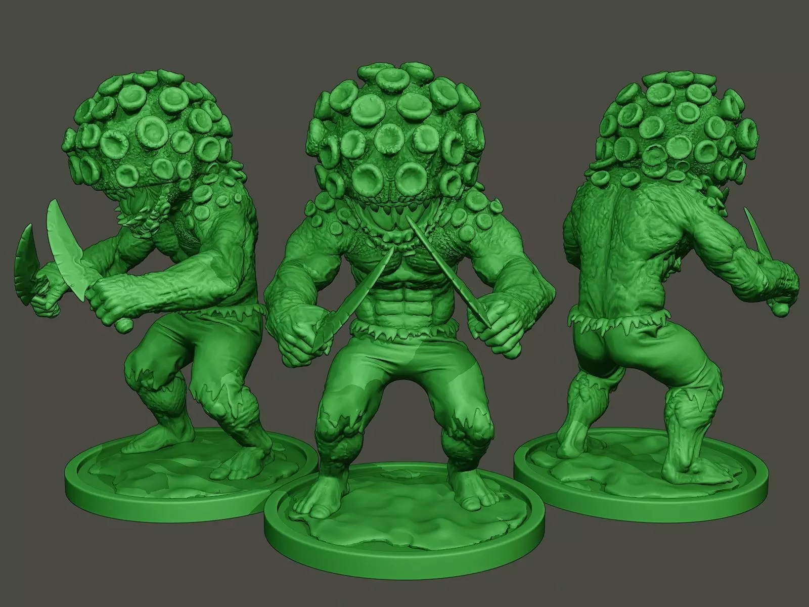 Humanoid virus 0003 3D print model_0