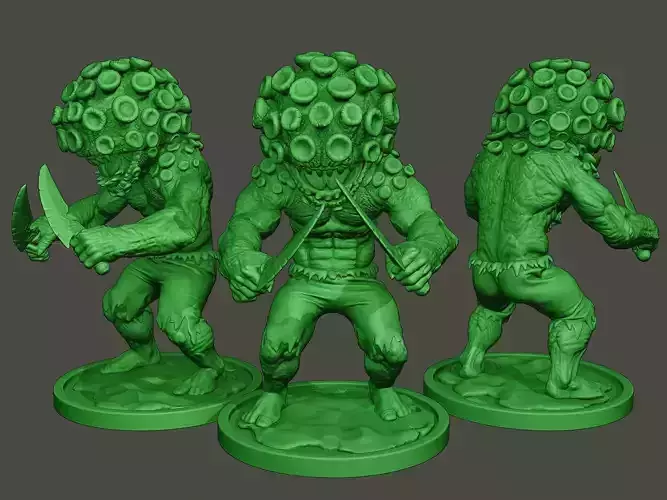 Humanoid virus 0003 3D print model