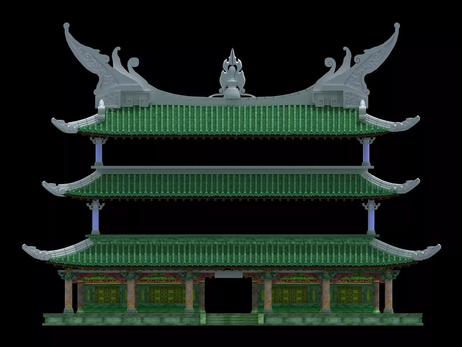 Cave - System Building 02 3D model_0