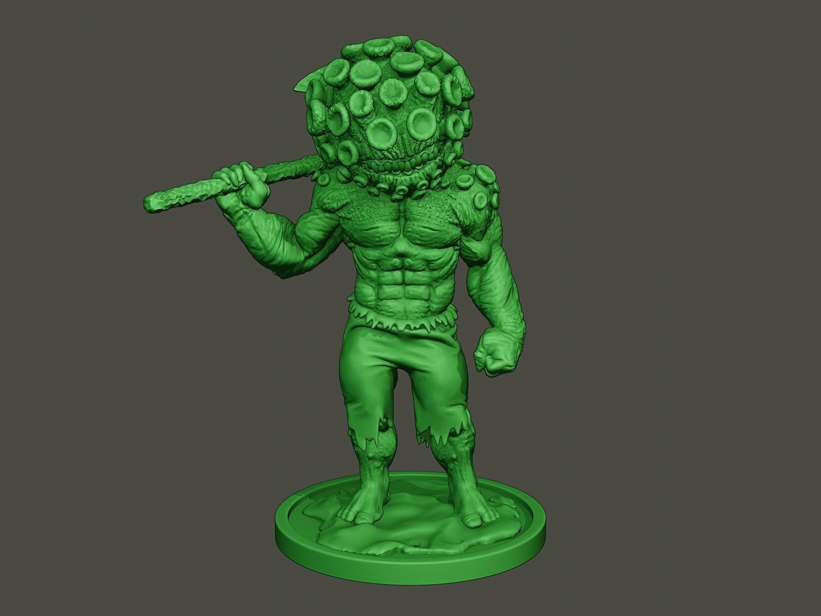 Humanoid virus 0004 3D print model_10