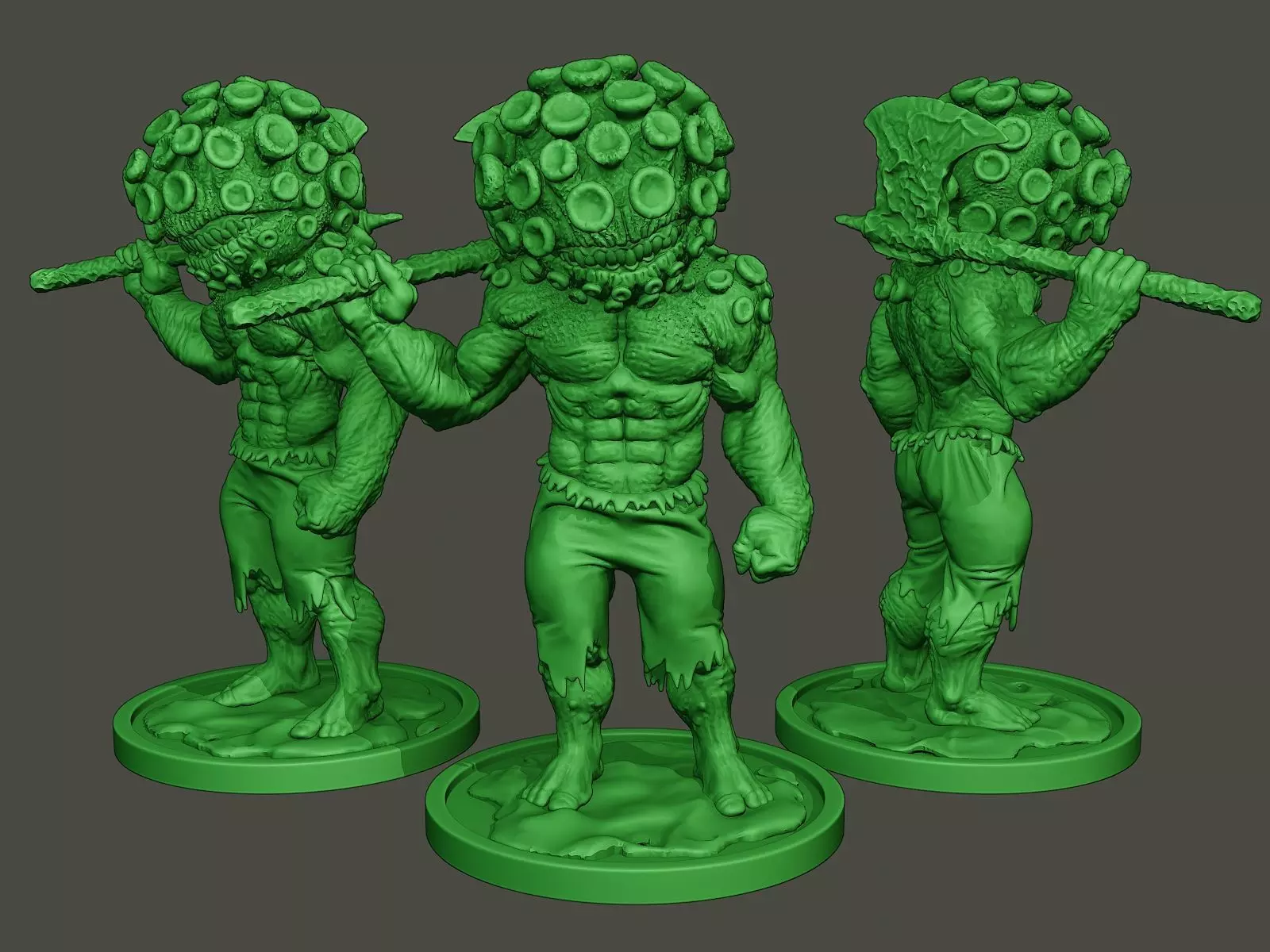 Humanoid virus 0004 3D print model_0