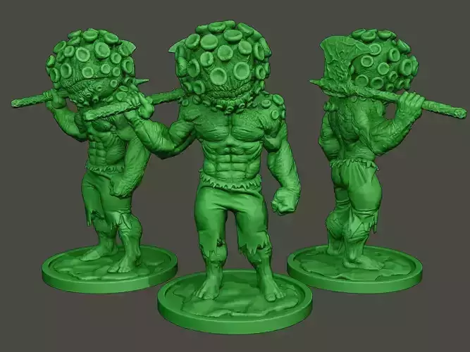 Humanoid virus 0004 3D print model